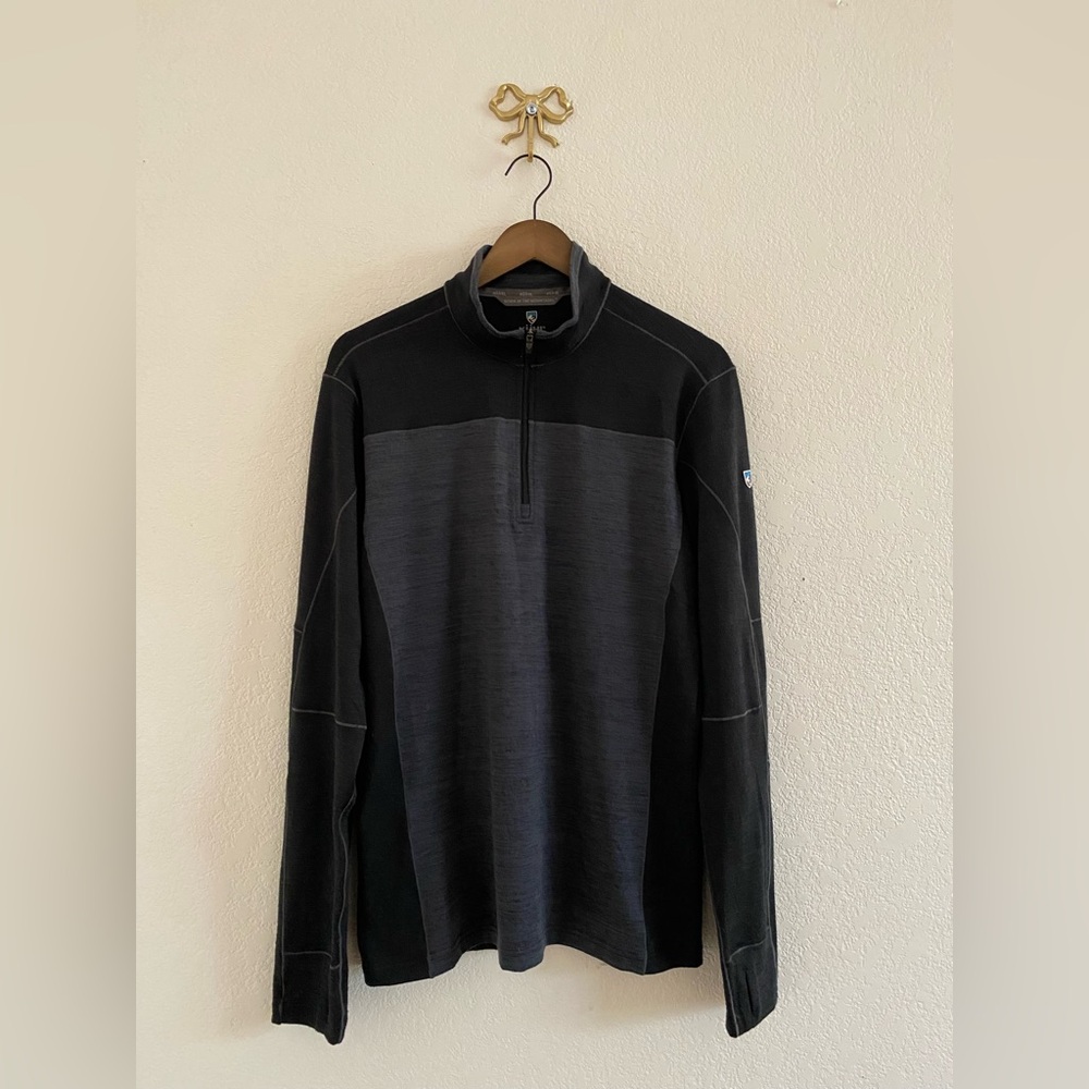 KUHL Ryzer 1/4 Quarter Zip Athletic Performance Pullover Sweater Mens Size M